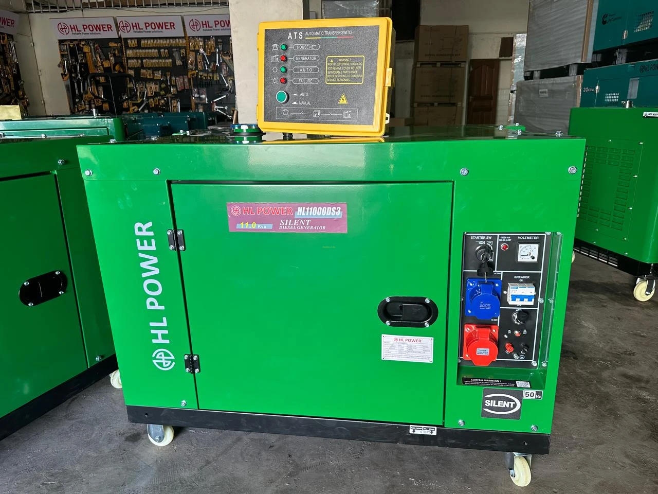 HL Power UK Diesel 11Kva Silent Generator - HL11000DS
