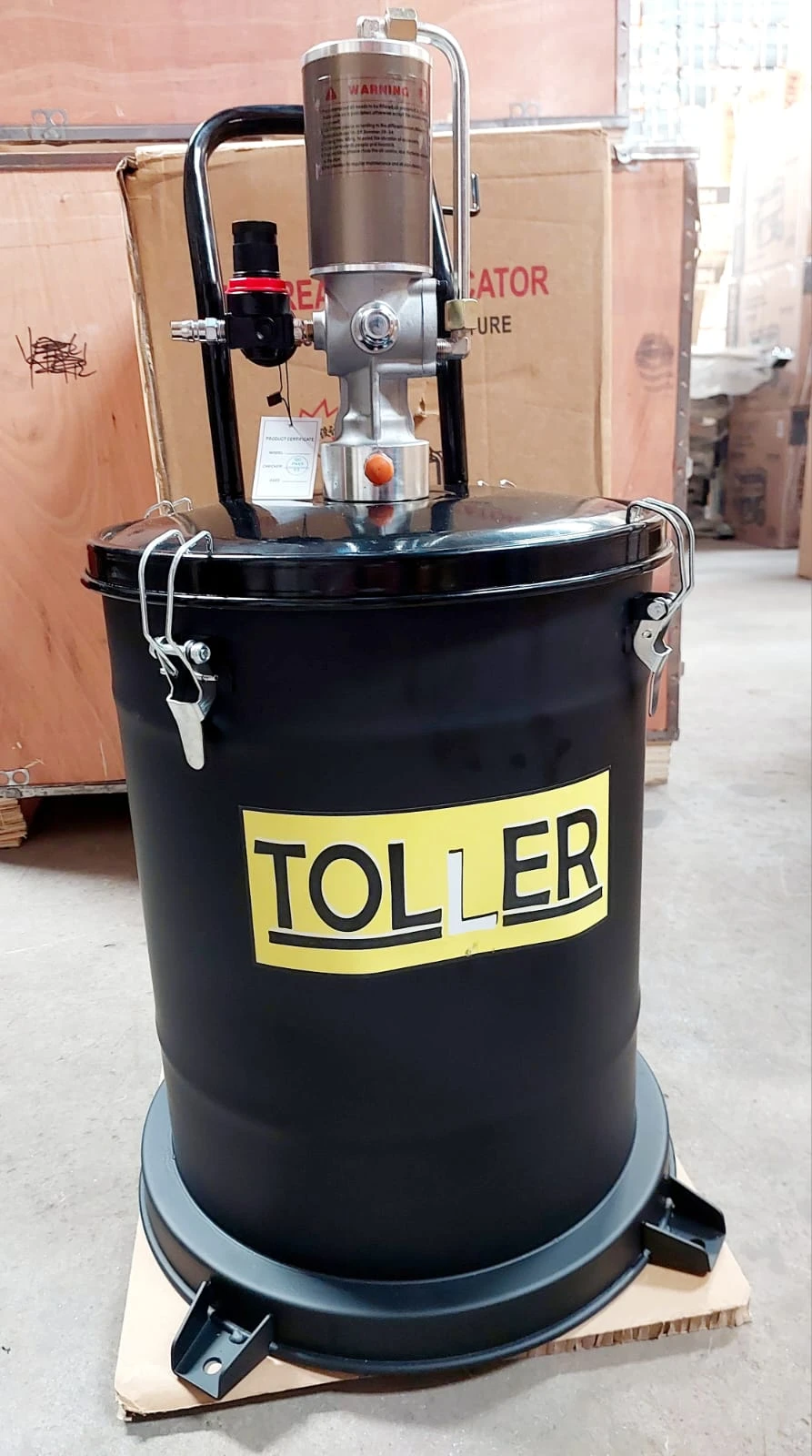 20Ltr Pneumatic Grease Bucket - Toller