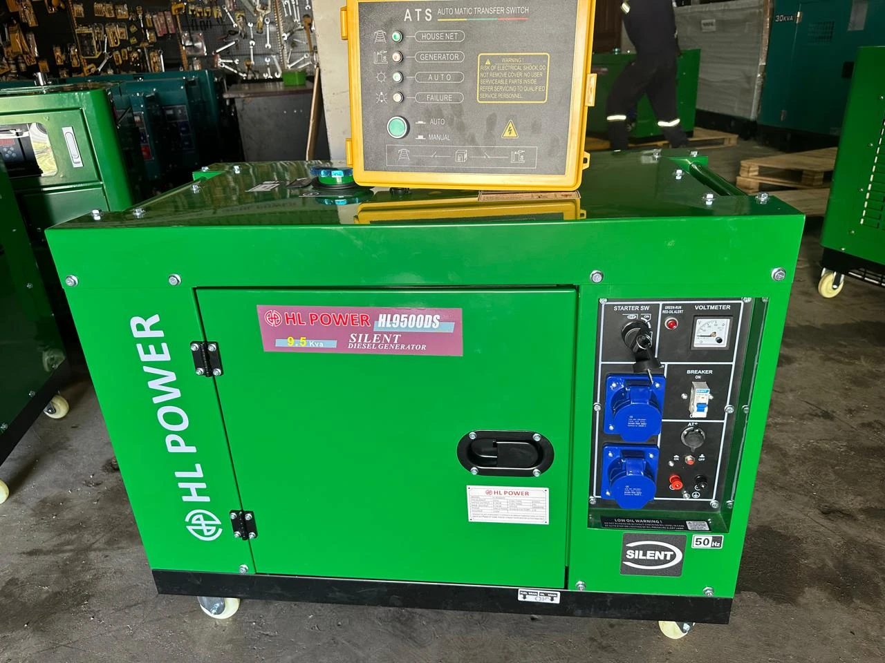 HL Power UK Diesel 9.5Kva Single/3Phase Silent Generator - HL9500DS3