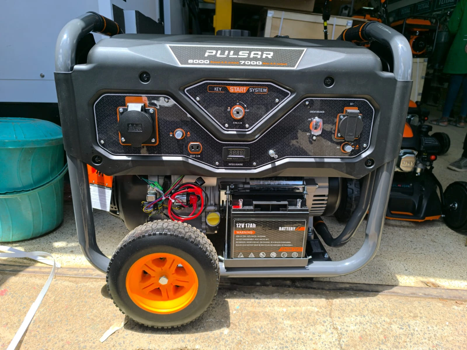 PULSAR 8.75KVA Electric start with wheels and trolley