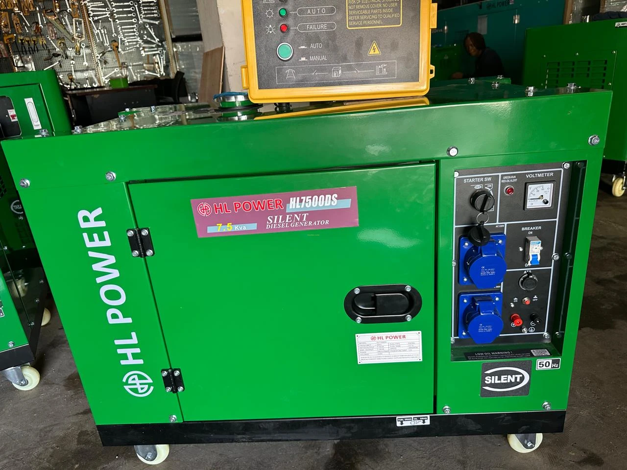 HL Power UK Diesel 6.5Kva Silent Generator With ATS - HL6500D