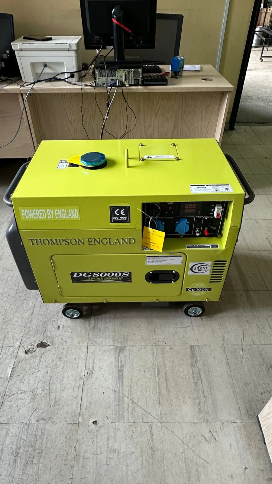 Thompson England 8Kva Silent Generator with ATS - Diesel Single phase - DG-8000-S 