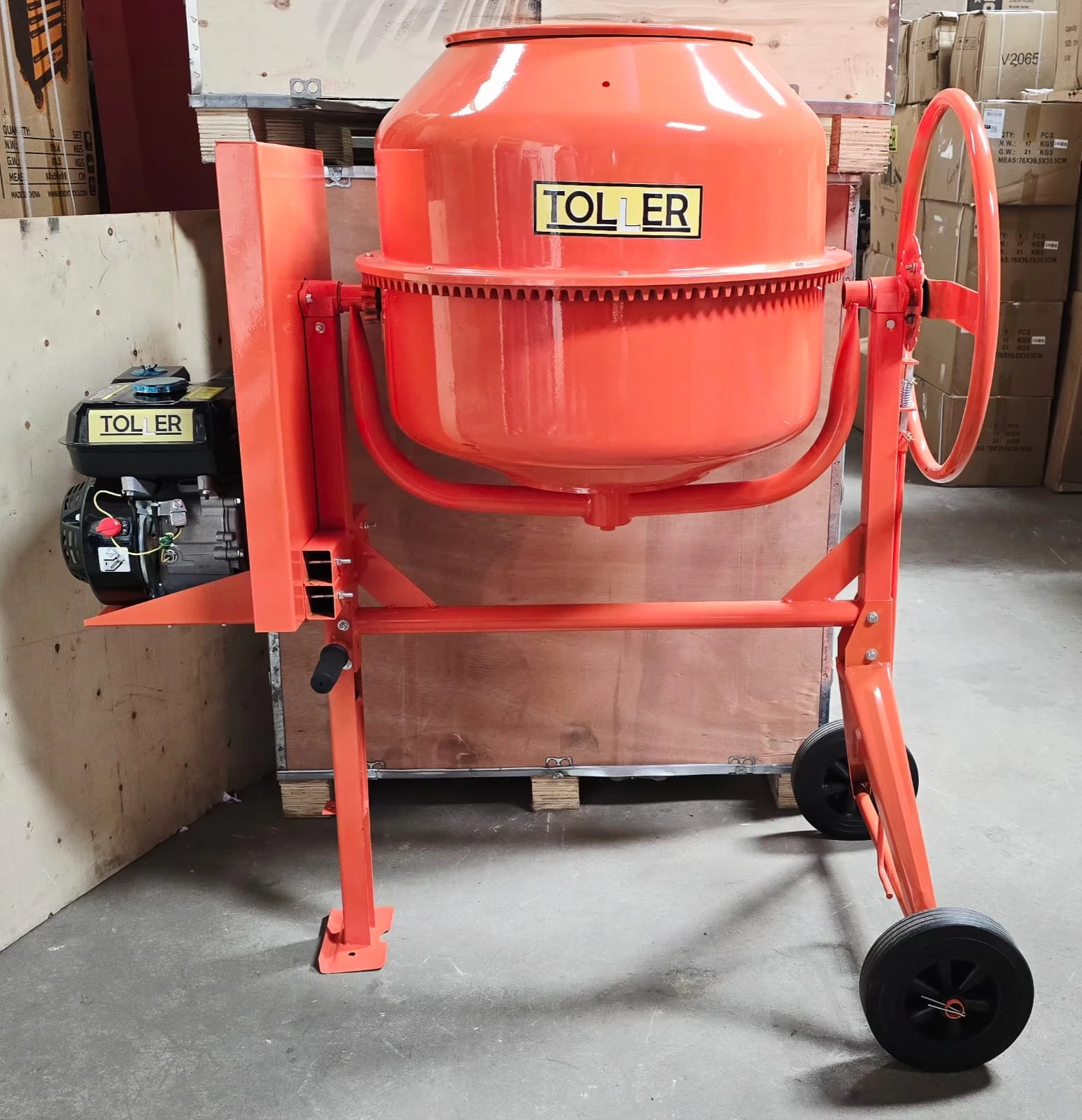 Petrol Concrete Mixer 200L 7.5HP - Toller Concrete Mixer