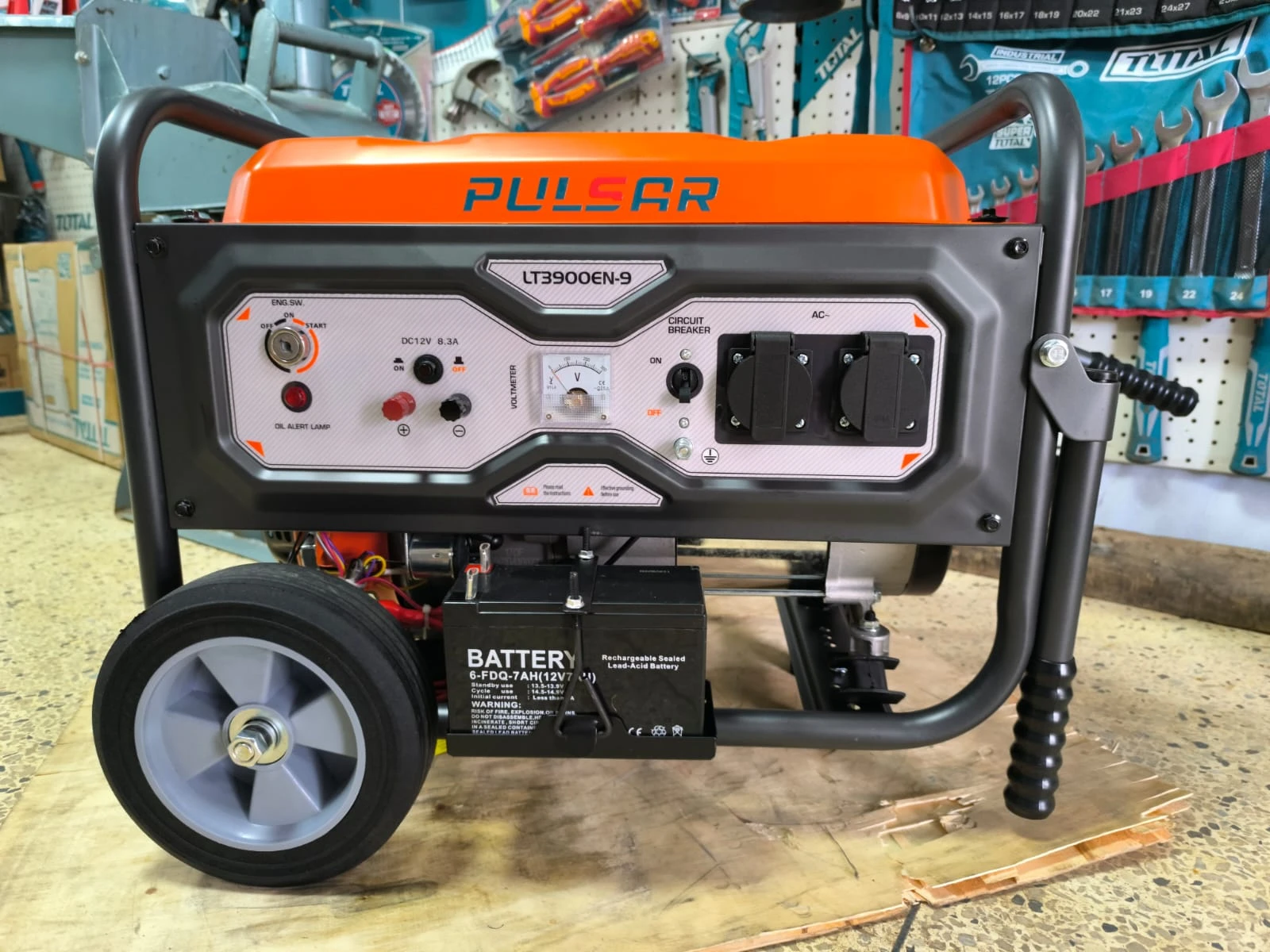 PULSAR 4KVA Electric start with wheels and trolley