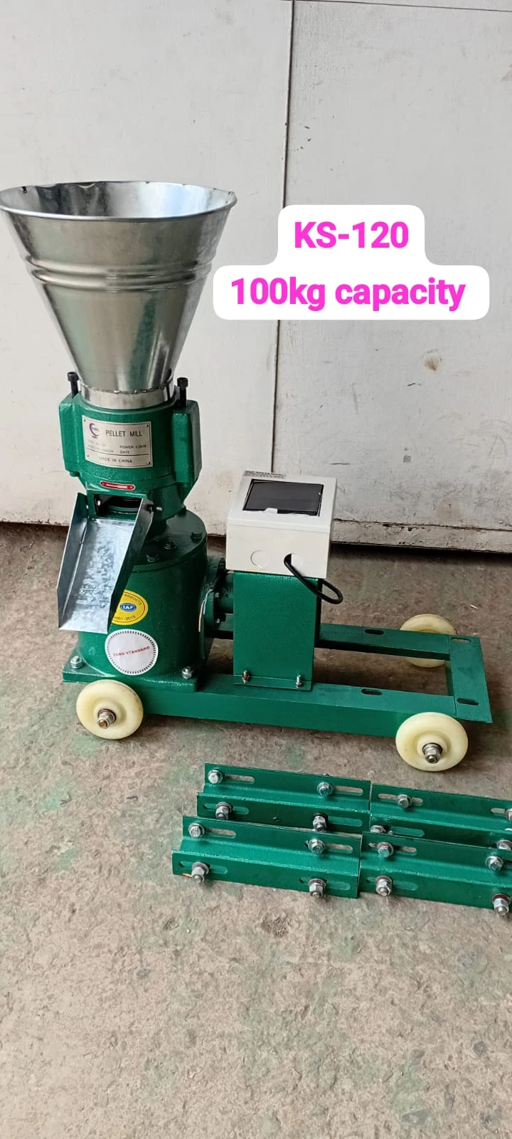 NML 120Kg 3HP Electric Pellet Feed Miling Machine - KL-120 (With Motor)