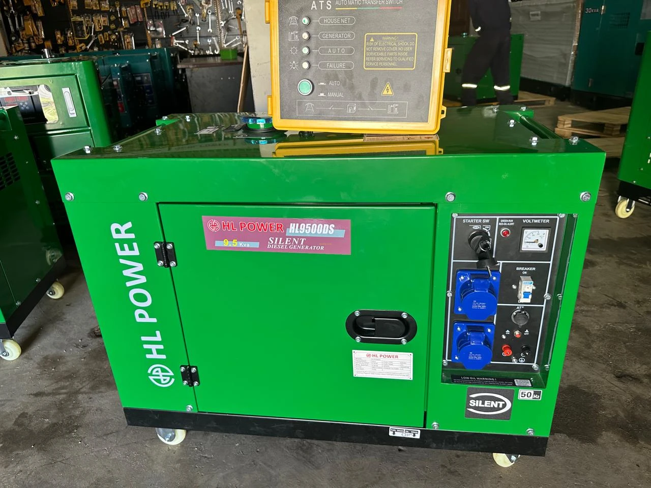 HL Power UK Diesel 9.5Kva Single/3Phase Silent Generator With ATS - HL9500DS3