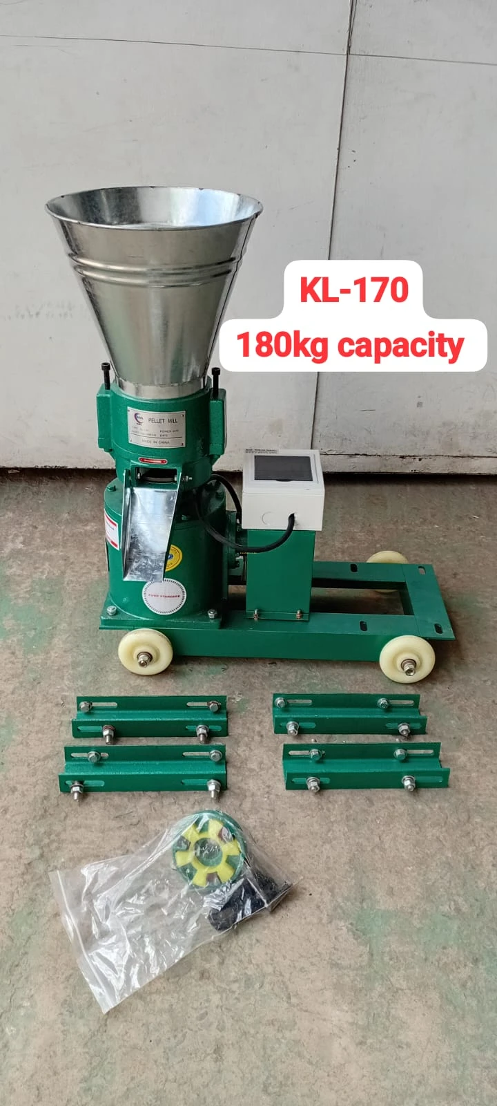 NML 180Kg 5.5HP Electric Pellet Feed Miling Machine - KL-170 (With Motor)