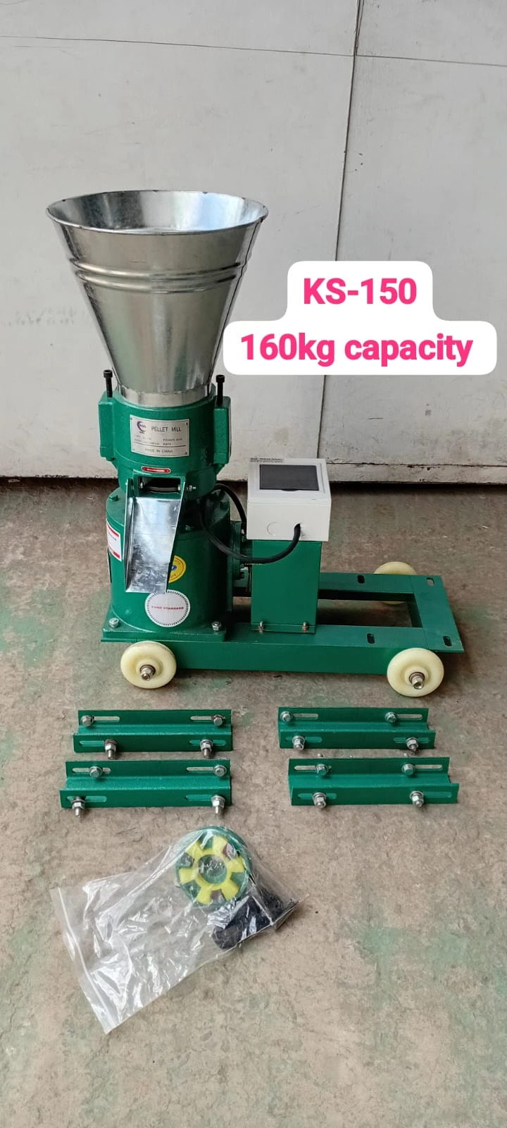 NML 160Kg 5HP Electric Pellet Feed Miling Machine - KL-150 (With Motor)